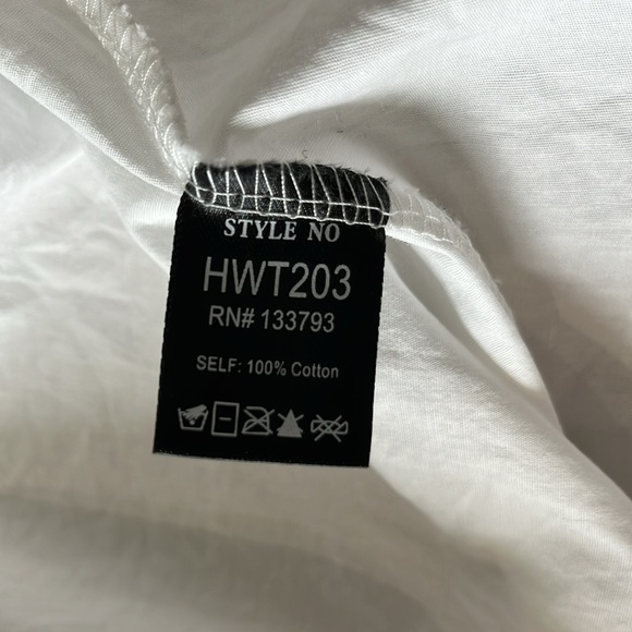 Cara Loren Ruffle Square Neck‎ Eyelet Whimsical Fairy Top Shirt Womens S Cotton - Picture 8 of 9